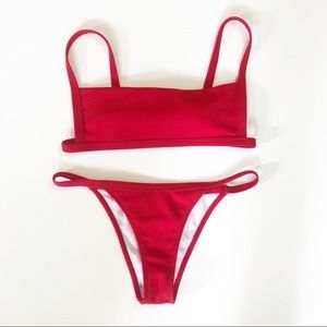 Bright Red Bikini, Worn Once!